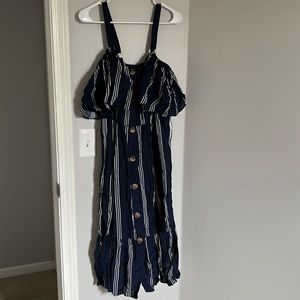 Terra Sky 0X navy blue dress